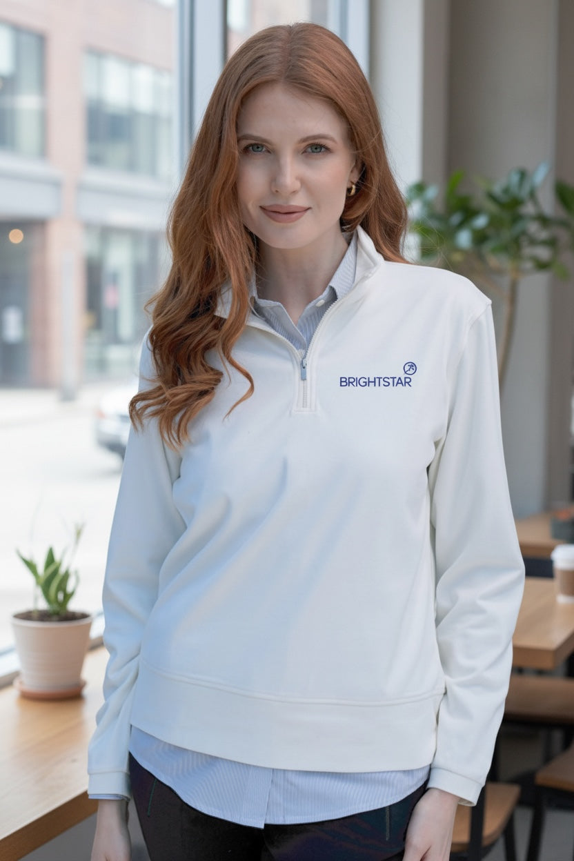 Natural Women's Luxe 1/4 Zip Pullover