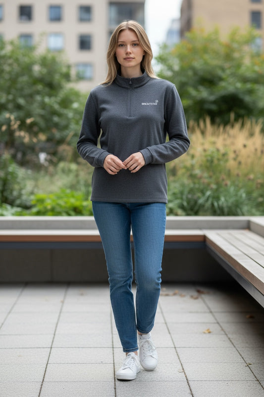 Navy Women's Luxe 1/4 Zip Pullover